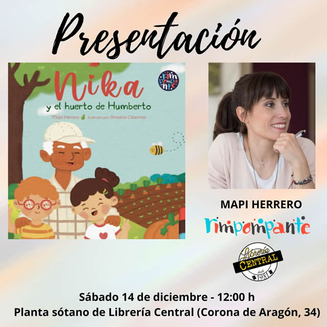 Mapi Herrero presenta 'Nika y el huerto de Humberto'.